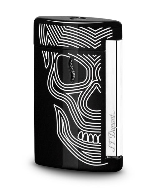 S.T. Dupont Minijet Lighter - Black Skulls