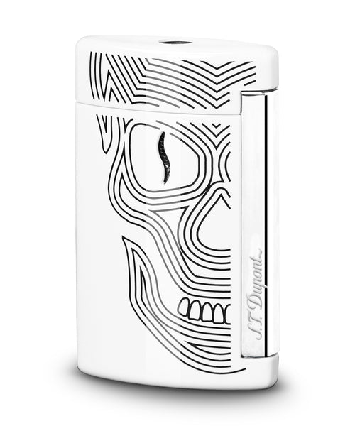 S.T. Dupont Minijet Lighter - White Skulls